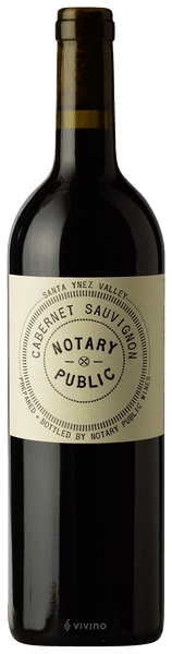 Notary Public Cabernet Sauvignon, 2018, Santa Ynez Valley, Santa Barbara, California, US