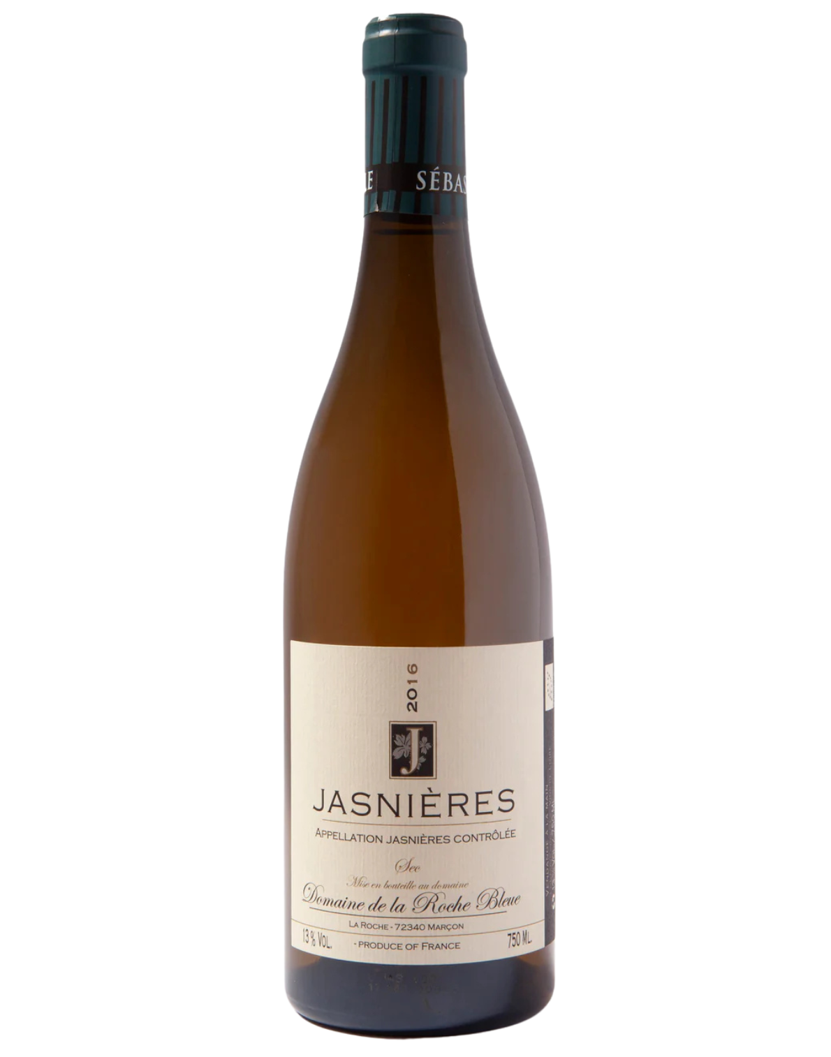 Domaine de la Roche Bleue Jasnières Sec 2016, Jasnières, Loire Valley, France