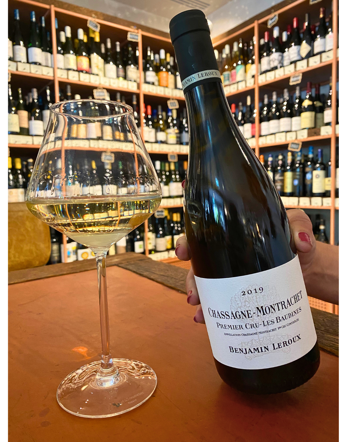 Benjamin Leroux Chassagne-Montrachet 1er Cru "Les Baudines", 2019, Burgundy, Côte de Beaune, France