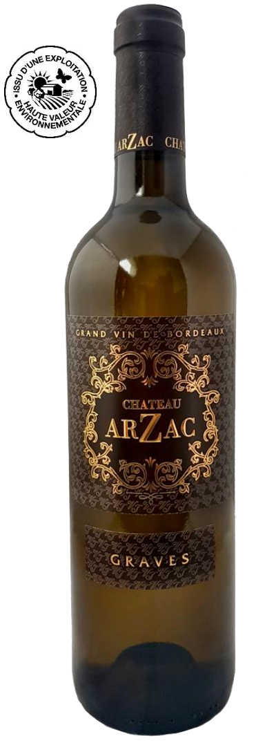 Château Arzac Blanc 2022, Graves AOC, Bordeaux, France