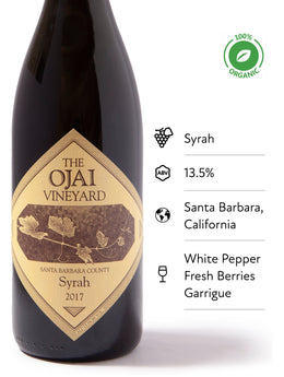 Ojai Vineyard, Santa Barbara County Syrah, 2019